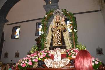 Misa y procesión de la Virgen de Telde en Los Llanos de Telde (Foto TA)